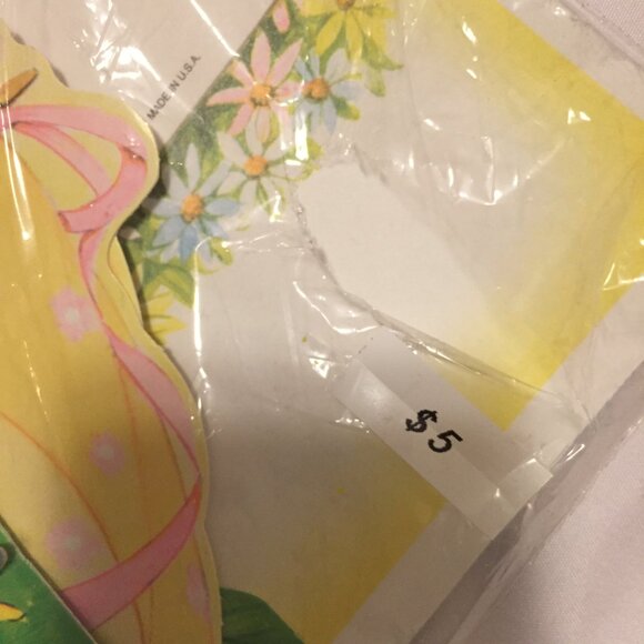 VTG 90's BEISTLE Baby Shower Decorations Honeycomb, Garland/14" Stork NEW SEALED - Picture 11 of 12